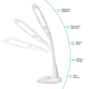 activiva LED Desk Lamp with Wireless Cha