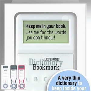Electronic Dictionary Bookmarks - White