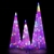 Christmas Motif Lights Foldable Cone Set 120 LED Fairy Outdoor
