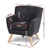 Keezi Kids Sofa Armchair Black Linen Lounge Nordic French Couch Room