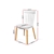 Artiss Dining Chairs Replica Chair White Retro Rubber Wood Cafe Seat X4