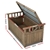 Gardeon Outdoor Wooden Storage Box/Garden Bench - Light