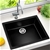 Cefito 610 x 470mm Granite Sink - Black