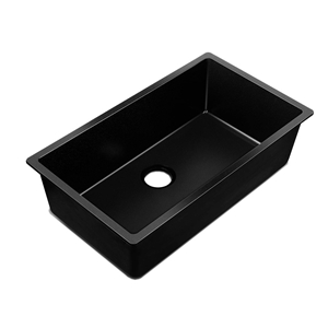 Cefito 790 x 450mm Granite Sink - Black