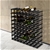 Artiss 72 Bottle Timber Wine Rack Wooden Storage Wall Racks Cellar Black