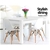 Artiss Dining Table 4 Seater Wooden Kitchen Tables White 120cm Café