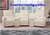 Oscar - 4 Seater Home Theatre Reclining Lounge, White