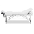 Zenses Massage Table Portable Aluminium 3 Fold Beauty Bed Therapy White