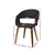 Artiss Set of 2 Timber Wood and Fabric Dining Chairs - Charcoal
