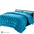 Giselle Bedding Faux Mink Quilt Comforter Winter Weighted Throw Teal King