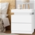 Artiss Bedside Tables 2 Drawers Storage Nightstand White Bedroom Wood