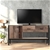 TV Stand Entertainment Cabinet Storage Metal Wooden Industrial Rustic 120cm