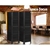 Artiss 4 Panel Room Divider Screen Privacy Wood Dividers Timber Stand Black