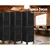 Artiss 6 Panel Room Divider Screen Privacy Wood Dividers Timber Stand Black