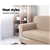 Artiss 2-piece Sofa Cover Elastic Stretch Protector 2 Seater Sand