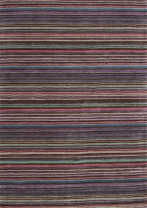 Victory Premium Wool Violet Stripe Rug 2