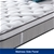 Queen Mattress in Gel Memory Foam 6 Zone Pocket Coil Soft Firm Bed 30cm