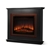 Devanti 2000W Electric Fireplace Mantle Portable Fire Heater BK