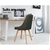 Artiss 2x Replica Dining Chairs Beech Wooden Kitchen Fabric Charcoal