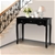 Artiss Hallway Console Table Hall Side Entry Display French 3 Drawers Black