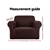 Artiss Sofa Cover Elastic Stretchable Couch Covers Coffee 1 Seater