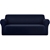 Artiss Sofa Cover Elastic Stretchable Couch Covers Navy 4 Seater
