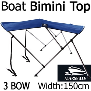 Boat Bimini Top Canopy 3 Bow 130 - 150cm