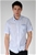 Esprit Mens Slim Fit Yarn Dye Small Stripe Short Sleeve Shirt