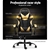 Artiss Office Chair Gaming Chair Computer PU Leather Armrest Black Golden