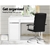 Artiss Metal Desk With Storage Cabinets - White