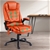 Artiss Massage Office Chair Heated Gaming Chair Computer 8 Point Amber