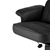 PU Leather Wood Armchair Recliner - Black