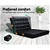 Artiss Double Size Adjustable Lounge Sofa - Black