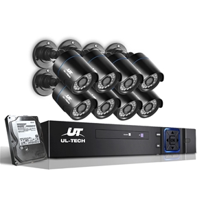 UL Tech CCTV Security System 2TB 8CH DVR