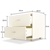 Bedside Table with Drawers MDF Cabinet Storage - White