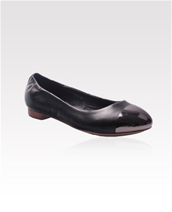 Niclaire Metal Cap Soft Sole Leather Bal