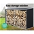 Giantz Log Storage Shed Galvanised Steel Outdoor Firewood 3.5m³ Shelter