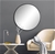 60cm Round Wall Mirror Bathroom Makeup Mirror Della Francesca
