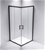 900 x 900mm Sliding Door Nano Safety Glass Shower Screen Della Francesca