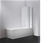 Pivot Door 6mm Safety Glass Bath Shower Screen 1000x1400mm Della Francesca