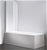 Pivot Door 6mm Safety Glass Bath Shower Screen 800x1400mm Della Francesca