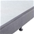 Mattress Base Ensemble Double Wooden Slat in Chaorcoal with Removable Cover