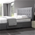 Levede Bed Frame Double Fabric W/ Drawers Wooden Mattress Dark