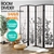 Levede 8 Panel Free Standing Foldable Room Divider Screen Floral Print