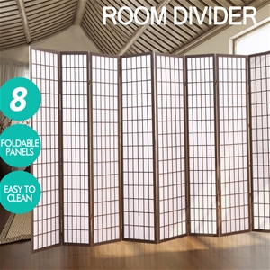 Levede 8 Panel Room Divider Screen Door 