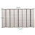 Levede 8 Panel Room Divider Screen Door Stand Privacy Fringe Wood Fold Grey