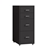 Metal File Cabinet Steel Orgainer With 4 Drawers Office Furniture Black