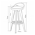 2x Levede Swivel Bar Stool Kitchen Stool Dining Chair Barstools Cream