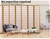 Levede Room Divider Screen 6 Panel Wooden Dividers Timber Stand Bamboo