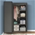 2x Levede Portable Corner Clothes Closet Wardrobe Organiser Unit Shelf
